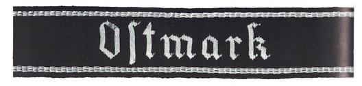 SS-TV Ostmark Standarte Cuff Title Obverse