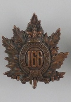 166th Infantry Battalion Other Ranks Collar Badge Obverse