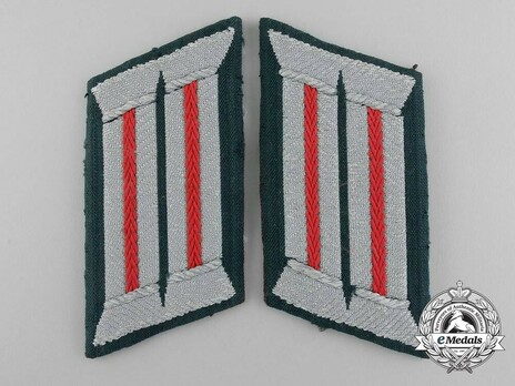 German Army Artillery & Ordnance Officer Ranks Field Collar Tabs Obverse