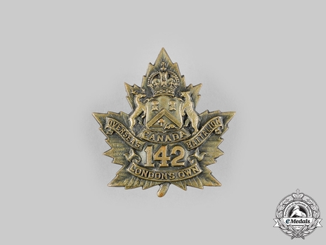 142nd Infantry Battalion Other Ranks Cap Badge Obverse