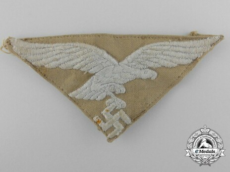 Afrikakorps Luftwaffe Cloth Cap Eagle Insignia Obverse