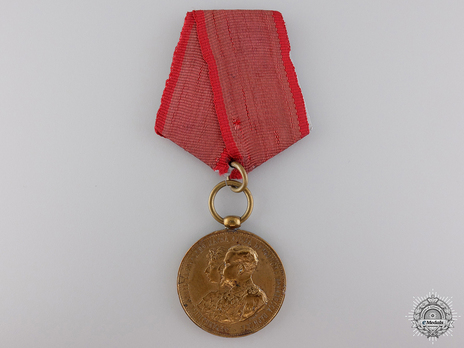 Prince Ferdinand's Wedding Medal, in Bronze (stamped "A.SCHARFF") Obverse