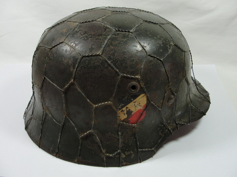 German Army Steel Helmet M35 (Camouflage Chicken-Wire version) Right Side