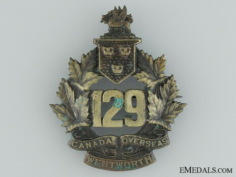 129th Infantry Battalion Other Ranks Cap Badge Obverse