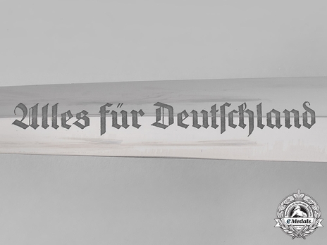 SA Röhm Honour Dagger (with dedication) (by Eickhorn) Obverse Inscription