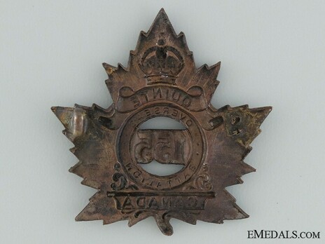 155th Infantry Battalion Other Ranks Cap Badge Reverse