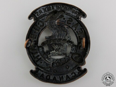 134th Infantry Battalion Other Ranks Glengarry Badge Reverse