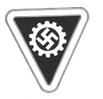 DAF 2nd Pattern Betriebsgemeinschaft Kreis-Sachbearbeiterin Lapel Badge Obverse