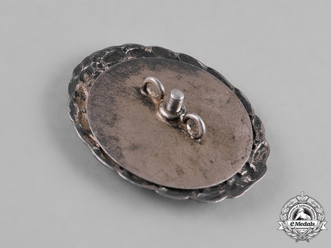 Wound Badge, in Silver (screwback) Reverse