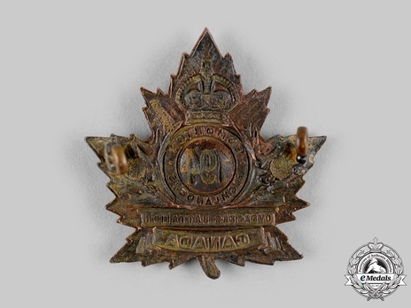 194th Infantry Battalion Other Ranks Cap Badge Reverse