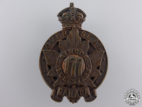 177th Infantry Battalion Other Ranks Cap Badge (Solid) Obverse