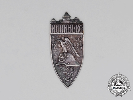 Nuremberg Party Rally Plaque, in Silver Obverse