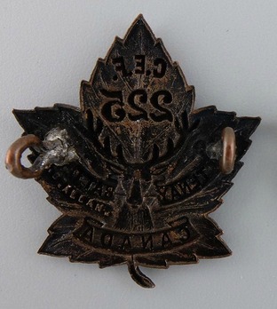 225th Infantry Battalion Other Ranks Collar Badge Reverse