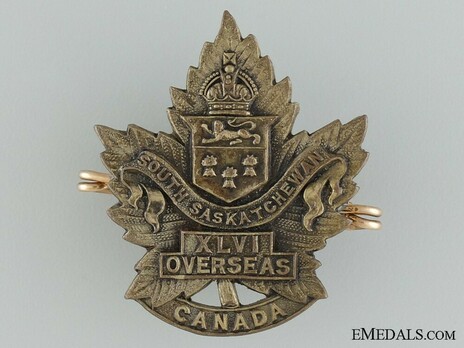 46th Infantry Battalion Other Ranks Cap Badge Obverse