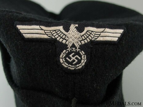 German Army Panzer NCO/EM's Field Cap M42 Eagle Detail