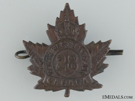 28th Infantry Battalion Other Ranks Cap Badge Obverse