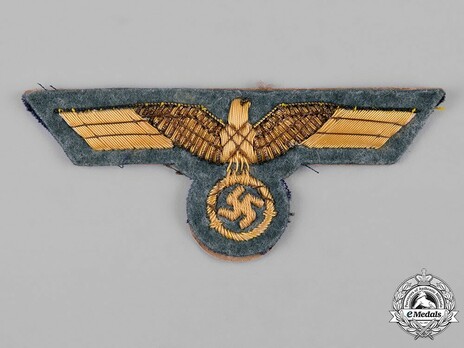 German Army General's Breast Eagle (Golden-Yellow Celleon Wire) Obverse