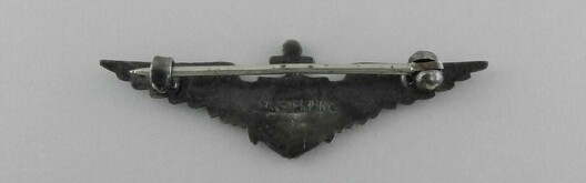 Pilot Wings (with sterling silver, reduced size) Reverse