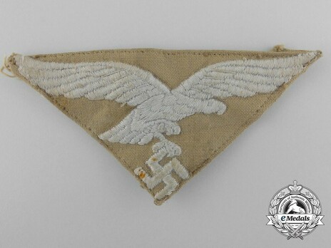 Luftwaffe NCO/EM Ranks 2nd Pattern Tropical Cloth Cap Eagle Insignia Obverse