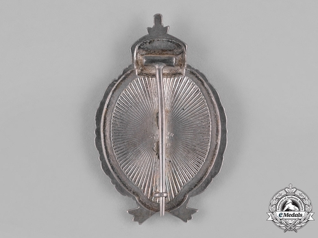 Observer Badge, by C. E. Juncker (in silver) Reverse