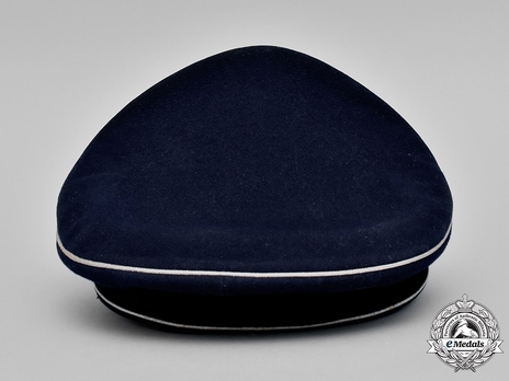 Reichsbahn Bahnpolizei/Bahnschutz Oberzugführer Visor Cap (Blue version) Back