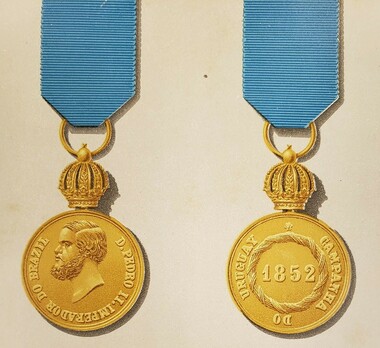 Medal for Uruguay, Gold Medal Obverse and Reverse