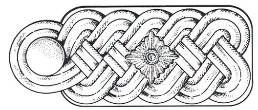 SS-SD Gruppenführer Shoulder Boards Obverse