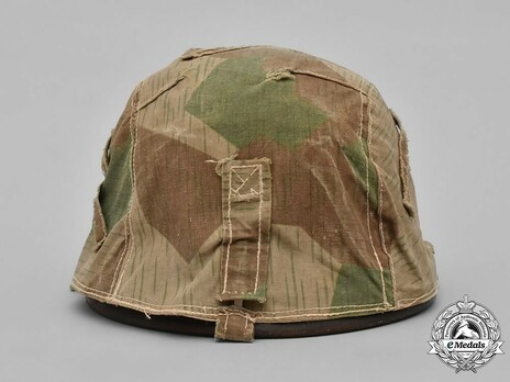 German Army Steel Helmet M40 (Camouflage Cover version) Back