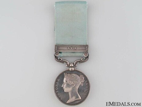 Silver Medal (stamped "W. WYON," "W.W.," with "AVA" clasp) Obverse