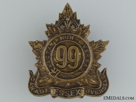 99th Infantry Battalion Other Ranks Cap Badge Obverse