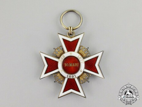 Order of the Romanian Crown, Type II, Civil Division, Grand Cross Reverse