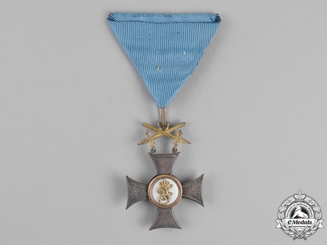 Friedrich Order, Type II, Military Division, II Class Knight Reverse