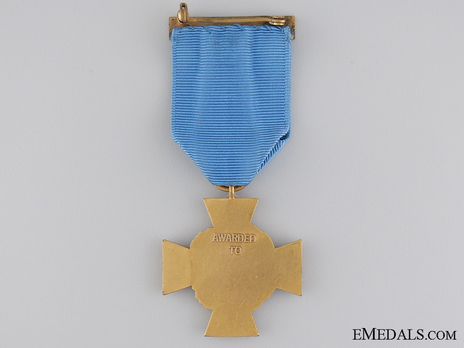 Decoration ("Tiffany Cross," 1919-1942) Reverse