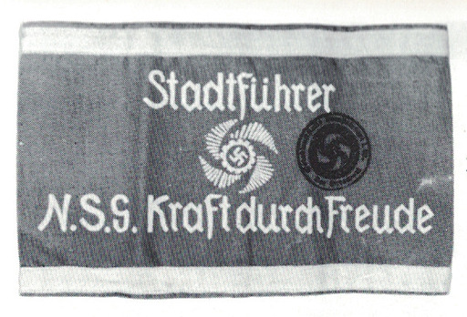 KdF Stadtführer Armband (Striped version) Obverse