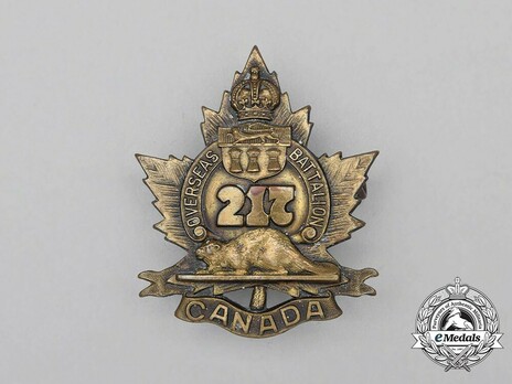 217th Infantry Battalion Other Ranks Cap Badge Obverse