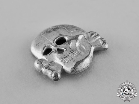 Waffen-SS Metal Cap Death's Head Type II, by Overhoff & Cie Obverse