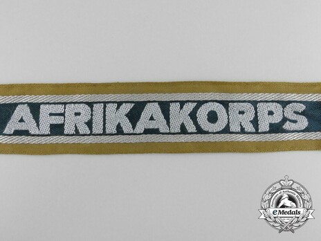 Afrikakorps Official Cuff Title Obverse Detail