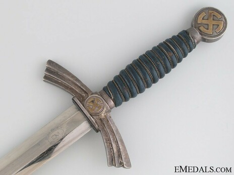 Luftwaffe David Malsch-made 1st pattern Dagger Reverse Grip Detail