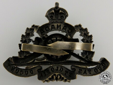 78th Overseas Field Battery Other Ranks Cap Badge Reverse