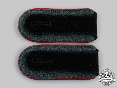 Waffen-SS Artillery Enlisted Ranks Shoulder Boards Reverse