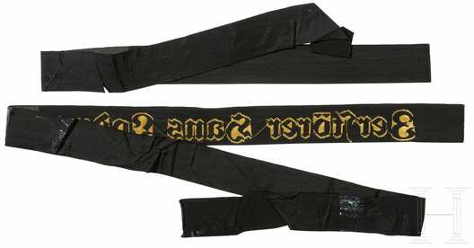 Kriegsmarine Zerstörer Hans Lody Cap Tally Ribbon Reverse