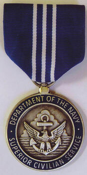 Navy Superior Civilian Service Award Obverse