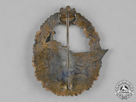 Destroyer War Badge, by W. Hobacher Reverse