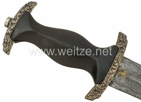 Allgemeine SS M36 Chained Damascus-Bladed Honour Dagger Reverse Grip