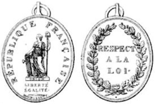 Gold Medal (stamped "MAURISSET.F.") Obverse and Reverse