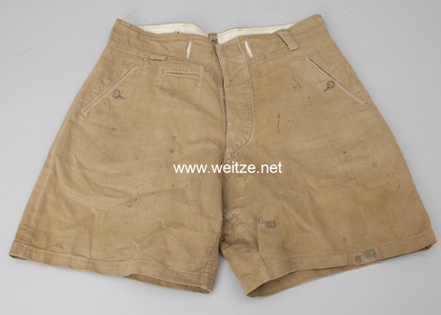 Afrikakorps Kriegsmarine Brown Shorts Obverse