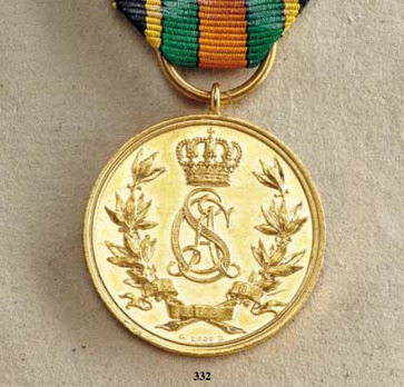 Golden Wedding Jubilee Medal, in Gold (in gold) Reverse