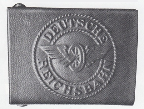 German Railway Protection 1st Pattern Enlisted Ranks Belt Buckle Obverse