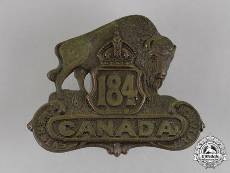 184th Infantry Battalion Other Ranks Cap Badge Obverse