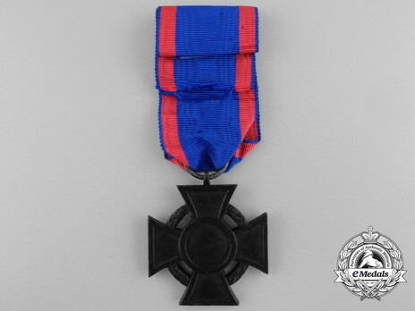 Friedrich August Cross, II Class Cross (in blackened iron) Reverse